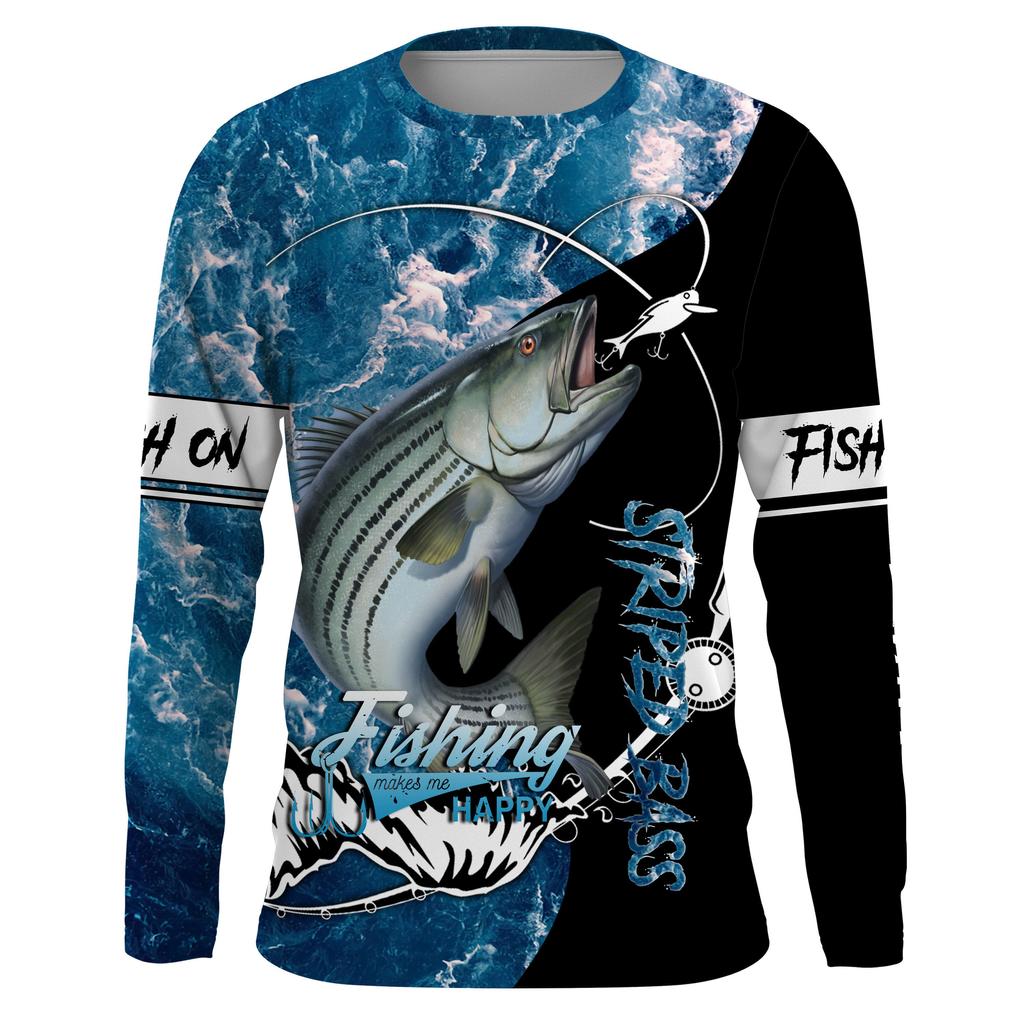 Fishing Pattern 3d Printed Summer Men's/Women's Crew Neck T-Shirt Casual Long Sleeve Oversized Fashion Quality Trend Pullover