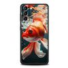 Мультяшный чехол-рыбка для Samsung Galaxy S24 S23 S22 S20 S21 FE Ultra S10 S10E S9 S8 Plus 5G Силиконовый противоударный чехол для телефона Capas