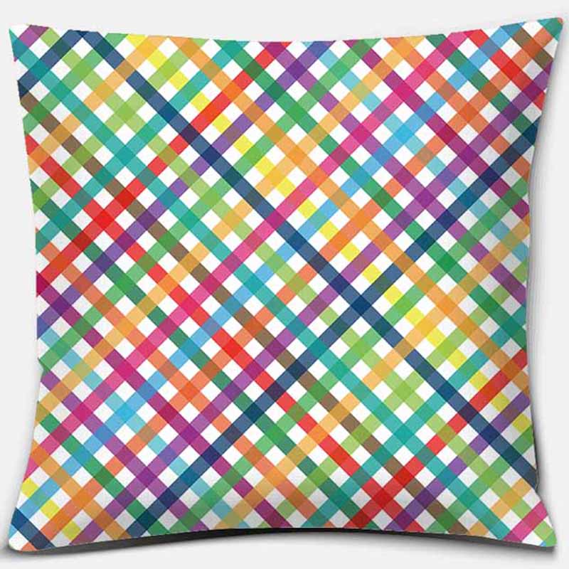 Квадратная наволочка с радужным принтом, украшение для дома, автомобильный чехол для дивана, 45 см * 45 см