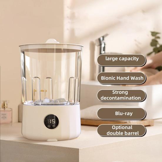 Underwear Washer Mini Washing Machine Digital Display Large Capacity Low Noise Easy To Operate Cordless Laundry Machine