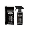 Tire Gloss Spray 120ML ; Wheel Tire Gloss Maintenance Cleaning Polishing Coating Liquid Coating Agent; Suitable For Cars Trucks SUVs RVs Etc.