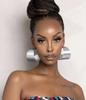 2022 Fashion Jewelry Personalized Exaggerated Hoop Earring Oversized Custom Statement Design Oval Memory Geometric Drop Earring