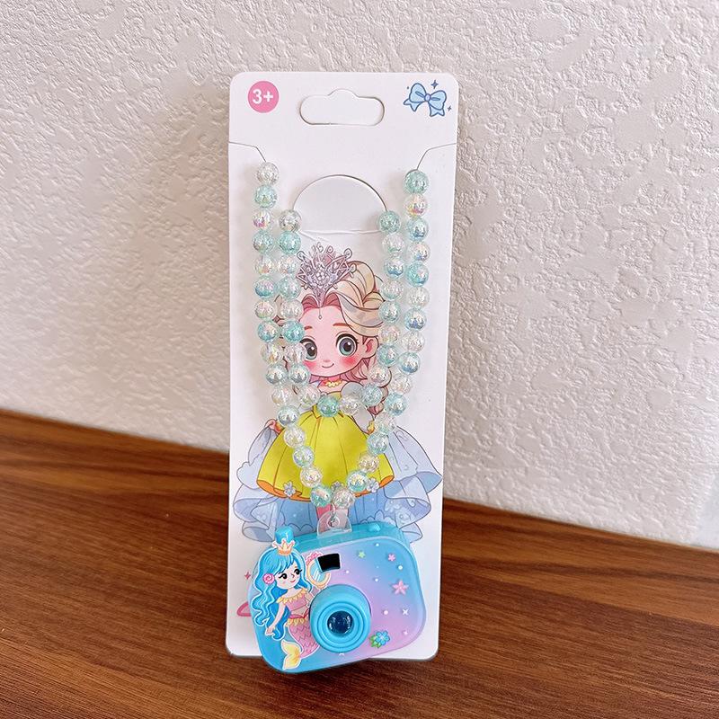 Ожерелье с проекционной камерой, Детское и студенческое ожерелье из бусин, Милый и забавный маленький подарок для малышей, Цепочка на шею