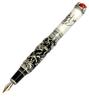 Gullor Ручка JinHao Antique Silver Dragon Style с 3D-гравировкой красного и среднего черного цвета, жемчужная, ручка,