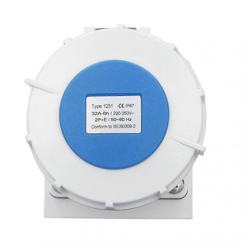 Industrial Connector Socket 32A 2P+E Surface Mounted IP67 Waterproof Socket Industrial Connector 220 - JA