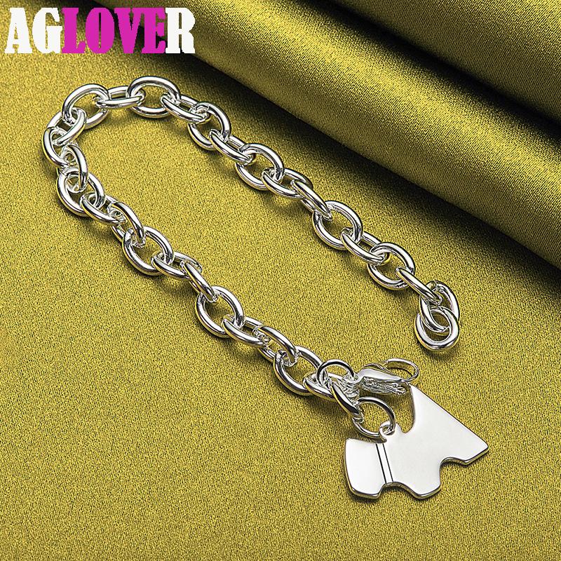 Ювелирные изделия из стерлингового серебра 925 пробы с подвеской в виде собаки