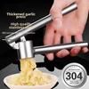 "304 Stainless Steel Garlic Press & Peeler Set – Manual Crusher & Masher Tool"