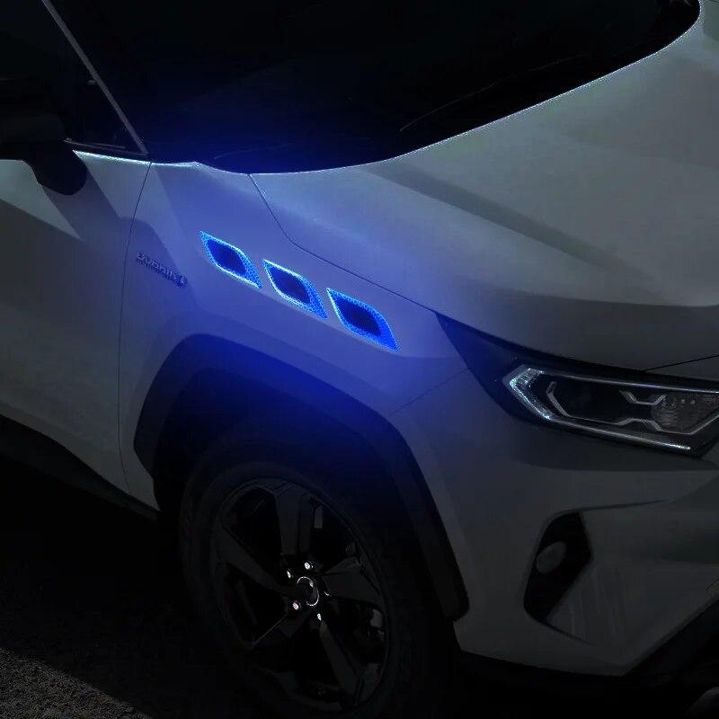 Автомобильные светоотражающие декоративные наклейки на крыло, предупреждающие наклейки против царапин, автомобильные аксессуары для экстерьера грузовика, двигателя, универсальные