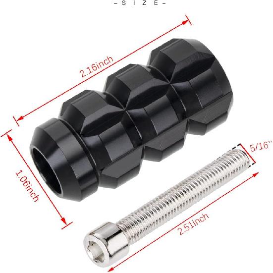 Motorcycle Shifter Peg with Raised Knobs Black Lever Foot Shift Pegs Compatible with Harley Davidson Street Glide Road King Softail Sportster Dyna