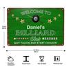 1pc 20x30cm Personalized Billiard Club Metal Sign Custom Name Aluminum Wall Decor Pool Backyard Game Room Plaque