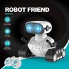 New Robot Toys Rechargeable RC Robot for Kids Boys and Girls Remote Control Toy with Music and LED Eyes Gift for Children's