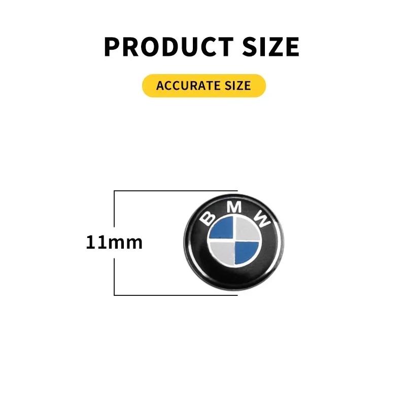 2/5/10Pcs 11/14mm Car Key Sticker Logo 3D Metal Emblem Car Accessories for BMW E46 E90 E60 F10 F30 F20 E39 E36 E70 F25 F15 E53 E92 E87 G30