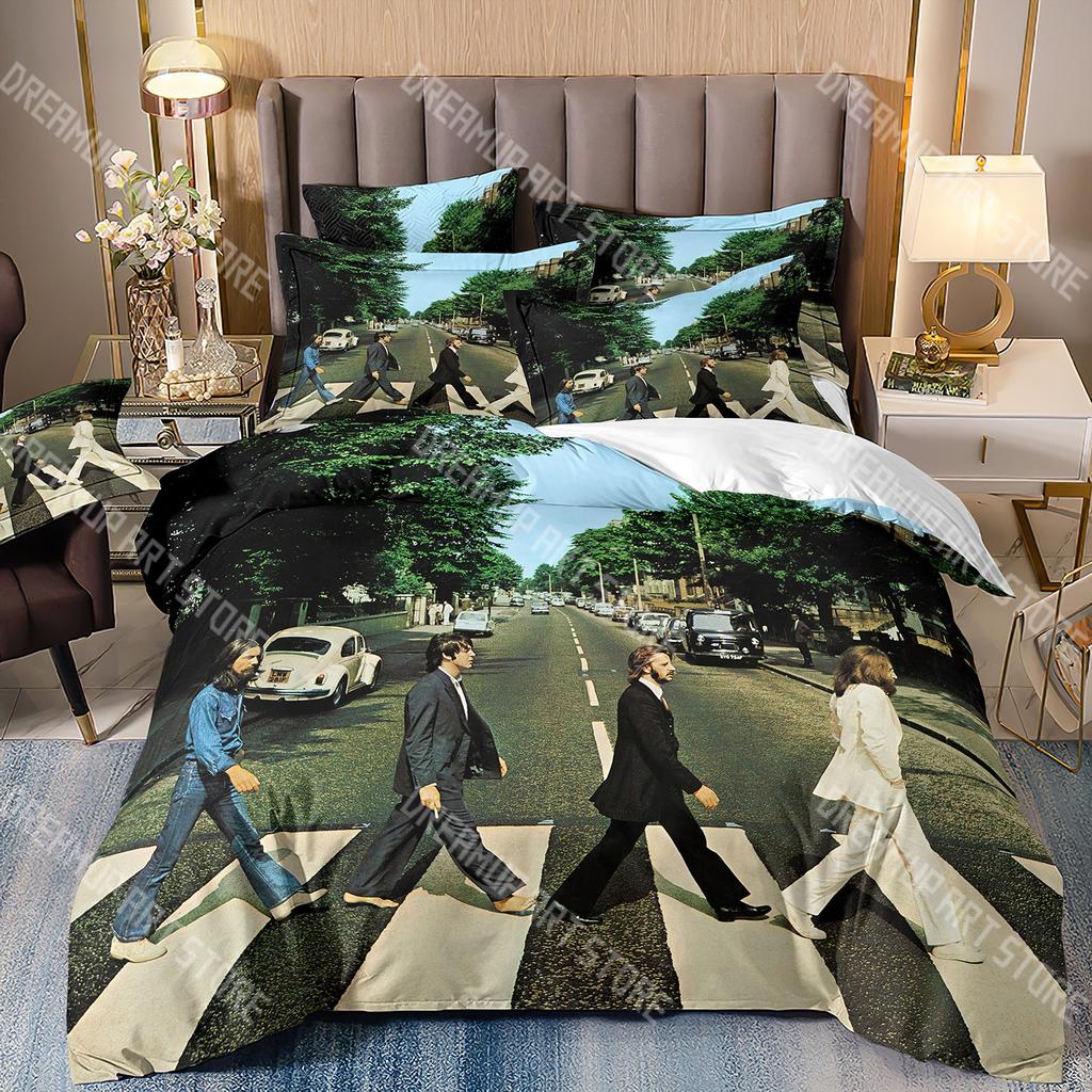 Fashion English rock band Bedding Set Single Twin Full Queen King Size Bed Set Kids Bedroom Duvetcover Sets Bed Sheet Set
