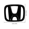 JRBX4 50x40mm ABS Car Steering Wheel Cover Emblems Stickers for Honda Envix Odyssey City Jazz Fit CRV Civic Accord Insight Jade Vezel