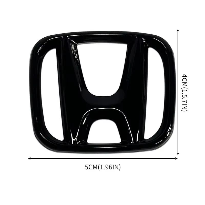 JRBX4 50x40mm ABS Car Steering Wheel Cover Emblems Stickers for Honda Envix Odyssey City Jazz Fit CRV Civic Accord Insight Jade Vezel
