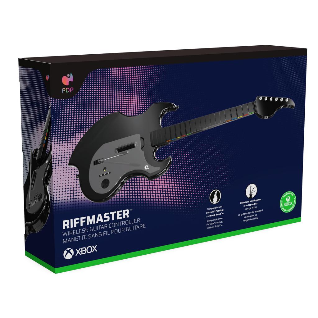 Беспроводной гитарный контроллер PDP RiffMaster Складной для Fortnite Festival/Rock Band 4 Xbox Series X/S Xbox One/PC Официально лицензированный продукт Xbox