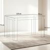 Elegant dining area table, Modern dining table with central design, Versatile living room table (only with dining table)