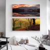 Landscape Oil Painting Idyllic Style Abstract Canvas Painting Gift Painting Living Room Corridor Home Decoration Mural No Frame