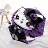 Hello Kitty,Halloween Automatic Folding Umbrella-Simple 8-Rib Design, Bright Cartoon Pattern, Durable Iron Frame, Suitable For Travel, Outdo
