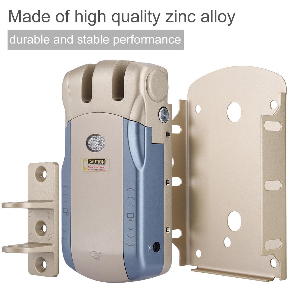 Беспроводной невидимый электронный замок WAFU без ключа с дистанционным управлением и сенсорной блокировкой и разблокировкой (Тип А)