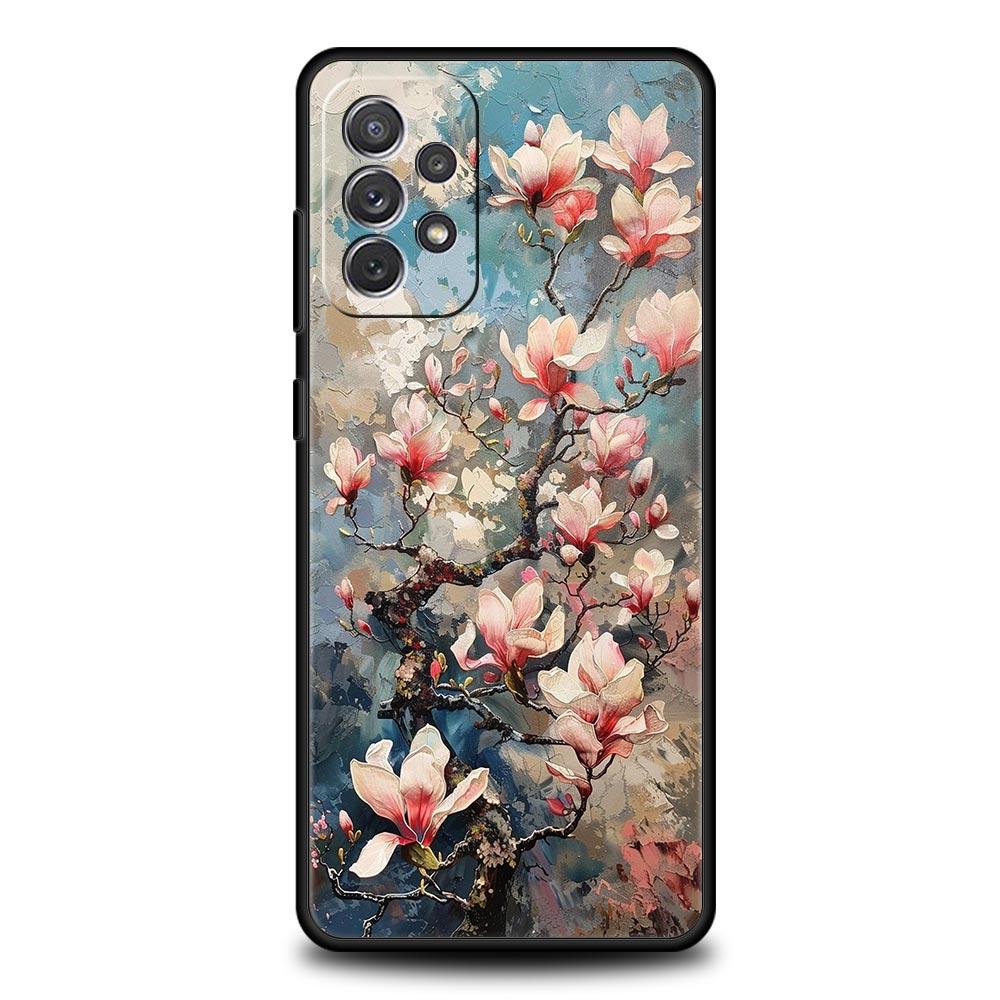 Кейс для телефона Samsung с рисунком «Сад Клода Моне» для моделей A17 A13 A15 A25 A35 A51 A55 A71 A21S A11 A31 A41 A23 A53 A73 5G A03S A05s