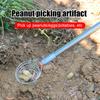 Stainless Steel Nut Gatherer Peanut Picker 107cm/42.13inch Flexible Egg Grabber Multifunctional Farm Garden Tool for Potato Picking