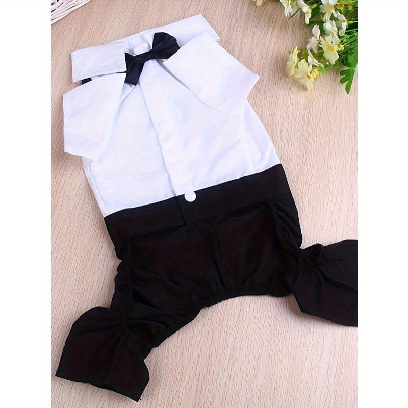 1 шт. Охлаждающая рубашка для питомца, Дизайн на 4 лапы, Формальный воротник, Одежда для кошек и собак