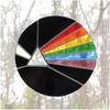 Dark Side Of The Moon Stained Glass Painted Window Ornaments Haning Decor