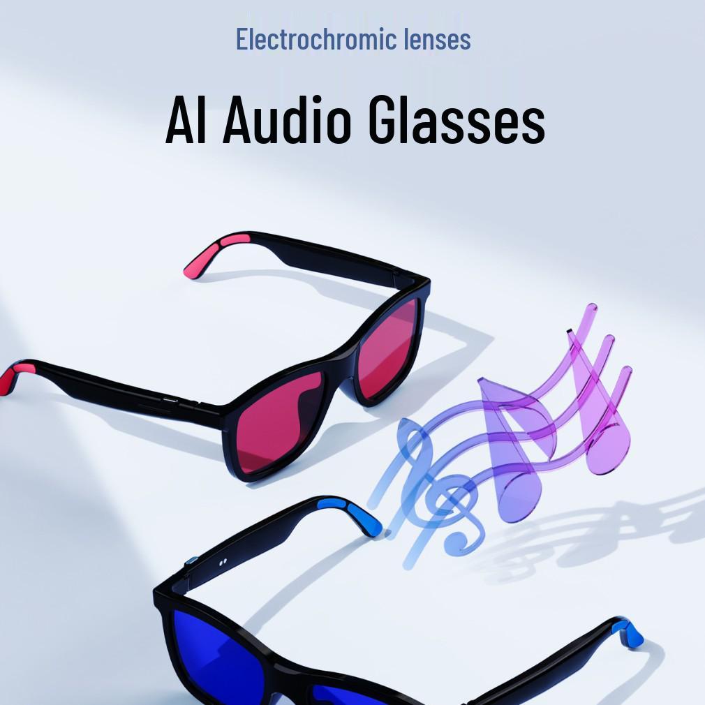 TYTCH70 Electrochromic AI Translation Bluetooth Glasses - Supports 100+ Languages & Music