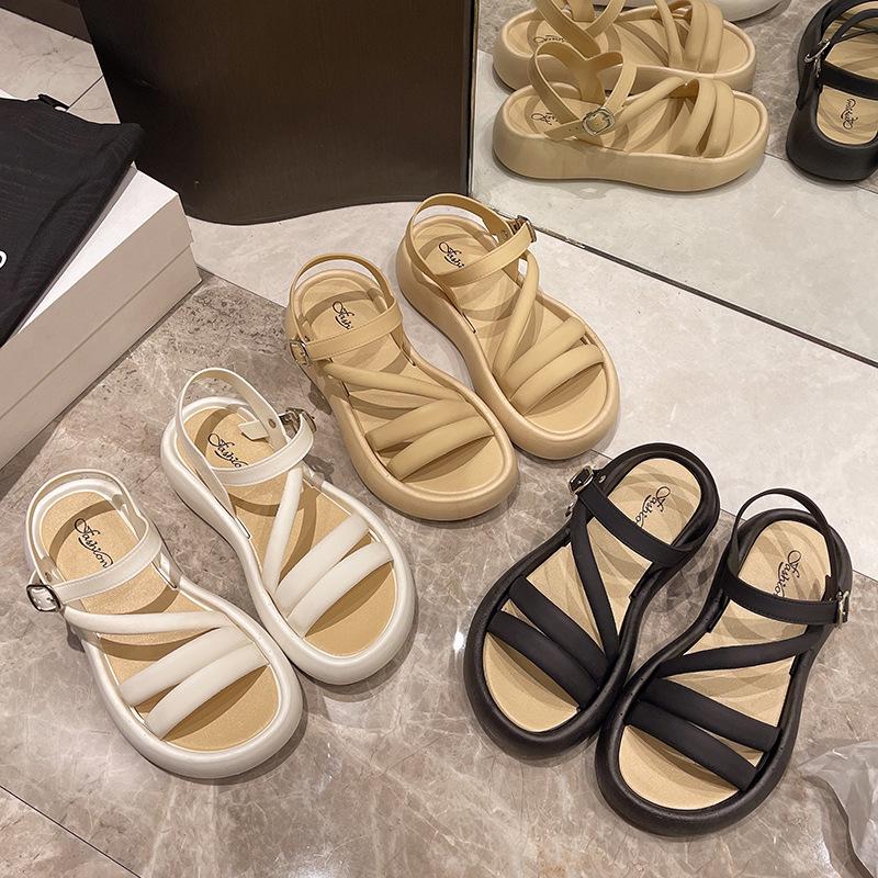 Женские летние сандалии на платформе в сказочном стиле для пляжа