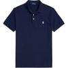 Polo Custom Slim Fit Вышитая Логотипом Бренда Футболка Поло с Коротким Рукавом Мужские Футболки Поло Темно-синий 710941439-003