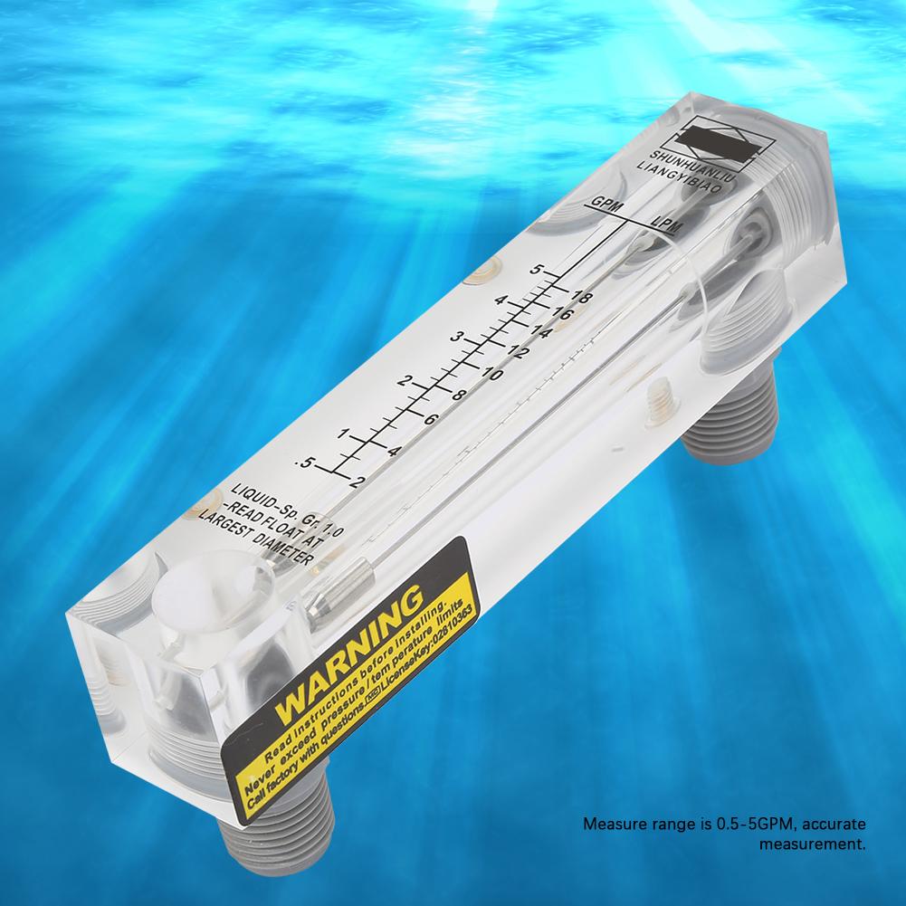 LZM 15 0.5 5GPM Knob Panel Type Liquid Flowmeter Flow Meter Measurement ZG1 4