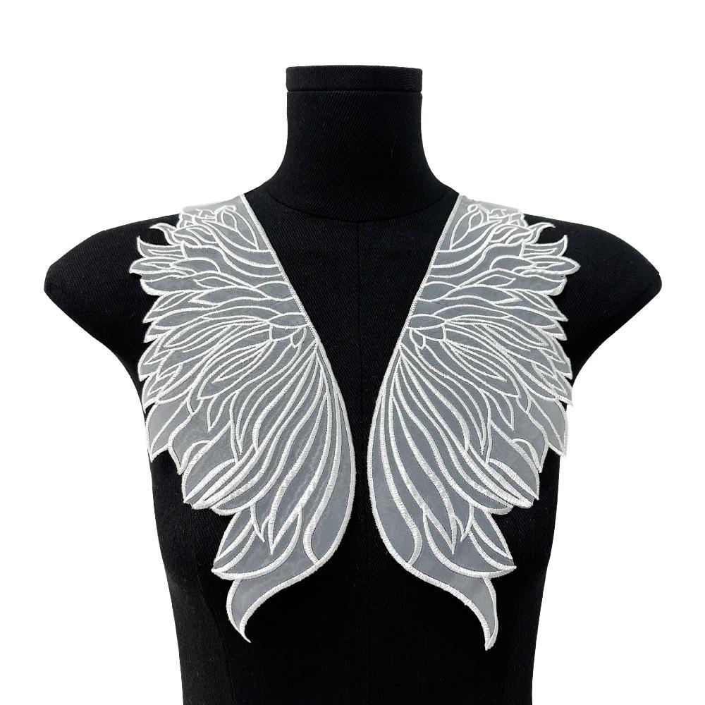 Двухслойный женский кружевной воротник, аксессуары для одежды, накидка, поддельные воротники, съемная рубашка