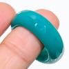 Emerald(Simulated) Gemstone Handmade New Year Gift Jewelry Ring Size 13.5 v3O31