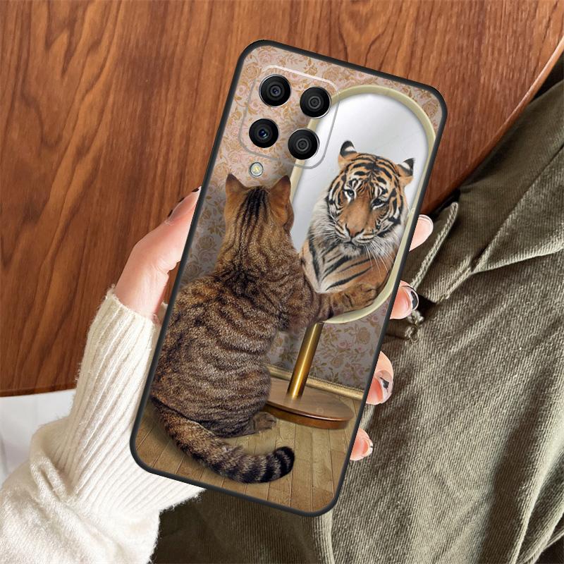 Animal Big Cat Kitten Tiger Case For Samsung Galaxy M11 M21 M31 M35 M12 M13 M14 M15 M16 M36 M56 M53 M32 M52 M55 M34 M54
