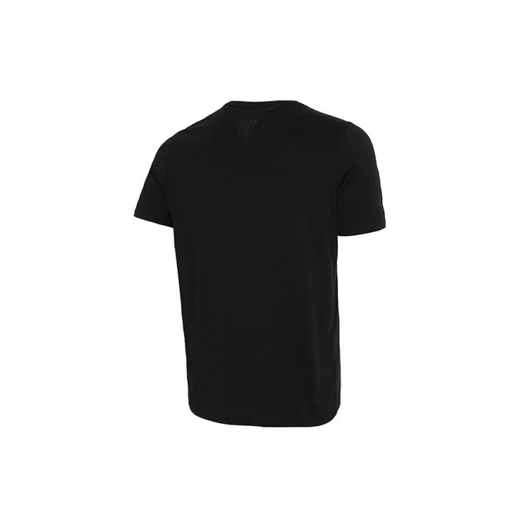 Puma Спортивная футболка с круглым вырезом с графическим принтом Мужские топы Черная 532612-01