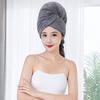 Large Dry Hair Cap Solid Color Quick Drying Turban New Hair Towel Wrap  Bath