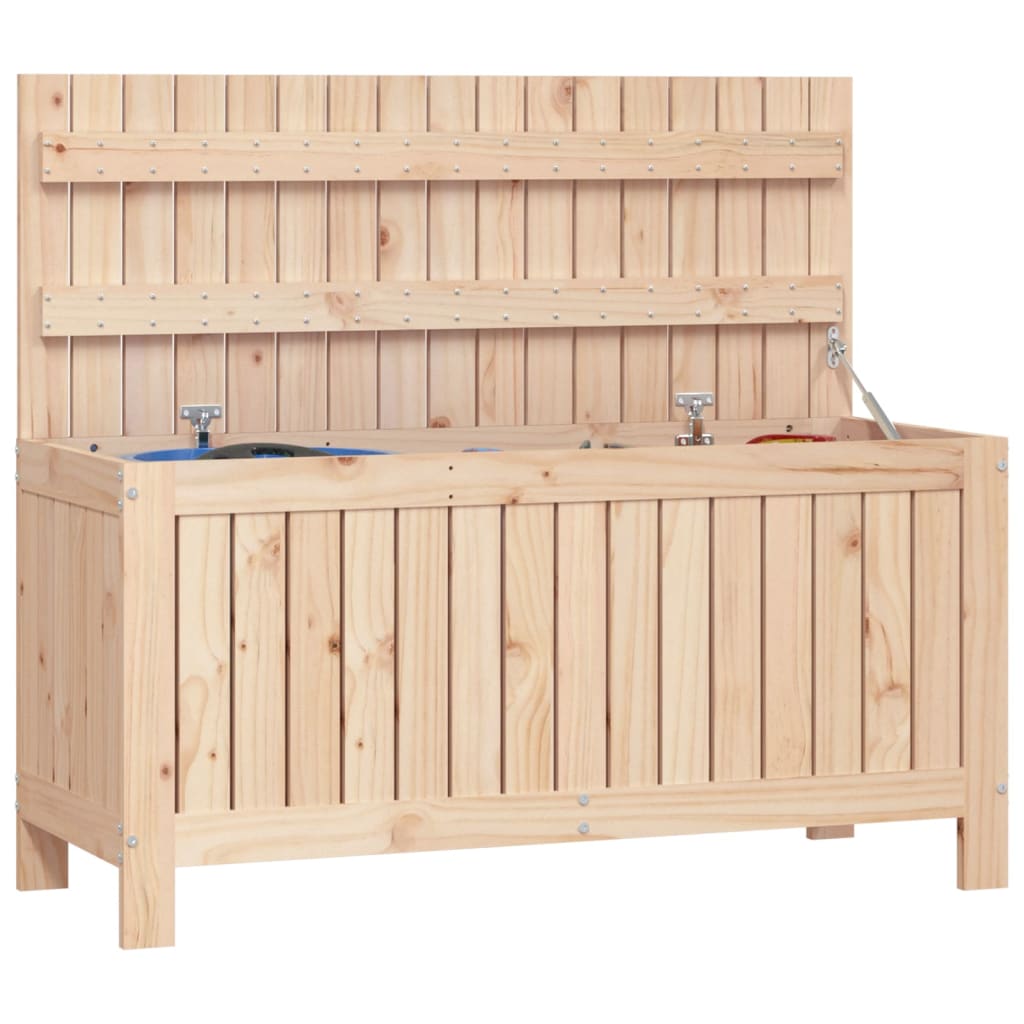 Garden Storage Box 108 x 42.5 x 54 cm Solid Pine Wood
