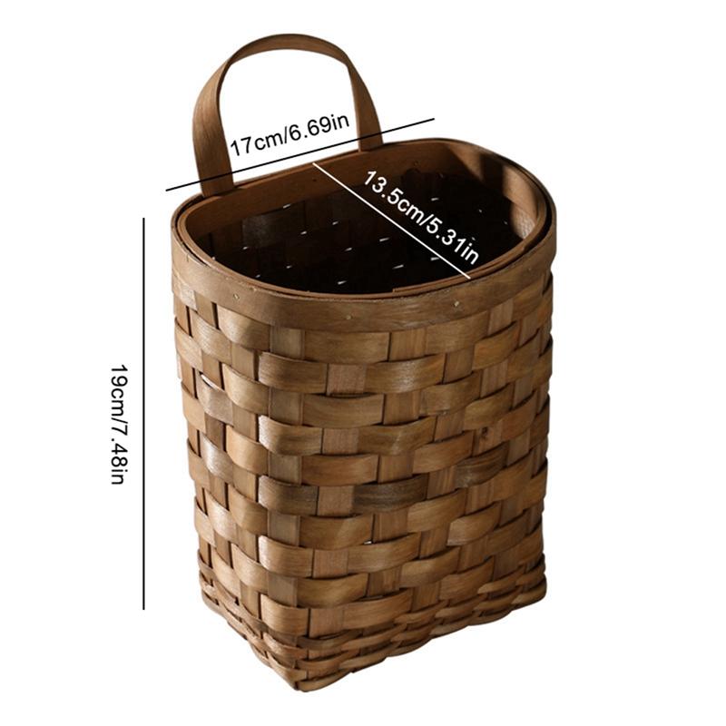 Наружные настенные корзины для хранения, настенные декоративные горшки для растений, для дома, сада, свадьбы, фермерского дома, бамбуковые корзины для хранения