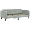 VidaXL Daybed with Mattress Light Grey 90x200 Cm Velvet 3197039