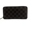 N60015 Кожаный кошелек Zippy Damier Кошелек Коричневая кожа Б/у