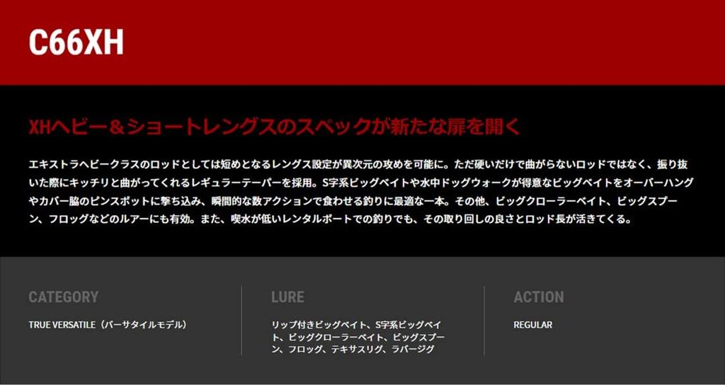 tailwalk Удилище full range C66XH (модель '22 года)