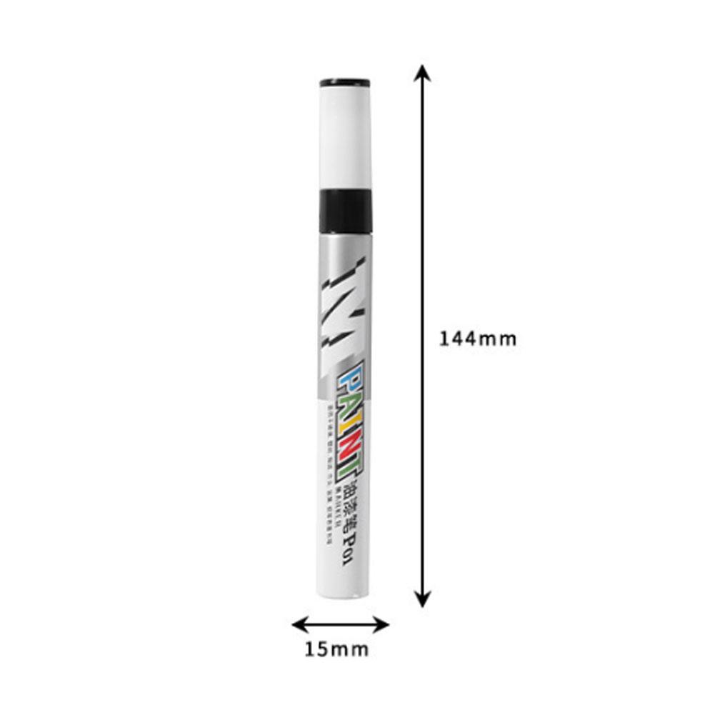 НОВЫЙ Карандаш-кисть для ремонта царапин автомобильной краски Водонепроницаемый маркер с водной краской Уход за протектором автомобильной шины Автомобильный Черный Белый Красный Серебристый