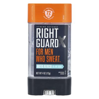 Right Guard, X Extreme Defense, антиперспирант/дезодорант, Arctic Refresh, 4 унции (113 г)