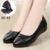 Модные женские туфли из натуральной кожи на плоской подошве, модные слипоны-лоферы, удобные повседневные балетки, большой размер 35-43, туфли на низком каблуке для женщин