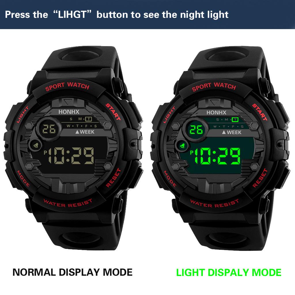HONHX Multifunctional Luminous Alarm Clock Watch for Men, Women, and Children.