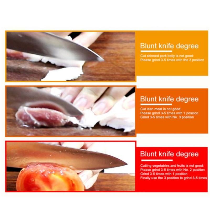 4 в 1 кухонный керамический нож, точилка для ножниц, 4 ступенчатая точилка, бытовой инструмент