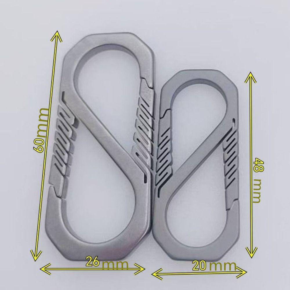 Super Lightweight Titanium Key Rings Portable Keychains Buckle Pendant  Outdoor Tool