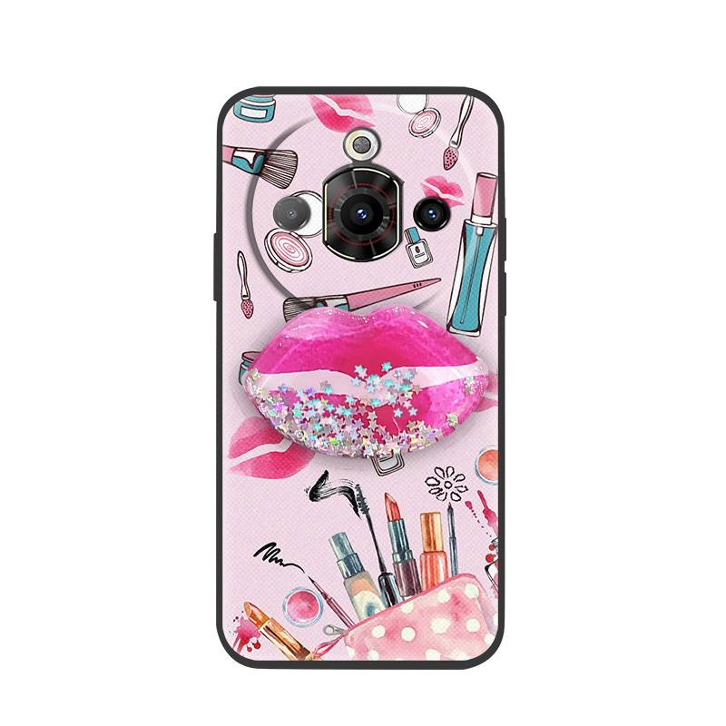 Anti-knock Quicksand Phone Case For ZTE Nubia Focus Pro 5G Simplicity Durable Dirt-resistant Cartoon Skin Feel Silicone