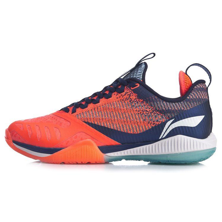 Li Ning Cool Shark 2.0 Дышащие Амортизирующие Низкие Бадминтонные Кроссовки Унисекс Неоновый Фруктовый Красный AYAQ001-3